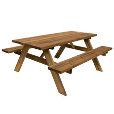 Large Heavy Duty Classic Wooden Garden Picnic Table
