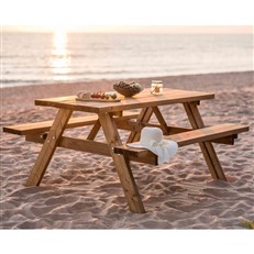 Large Heavy Duty Classic Wooden Garden Picnic Table