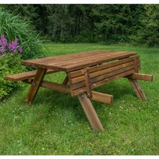 Large Heavy Duty Classic Wooden Garden Picnic Table