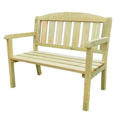 Double Wooden Garden Bench