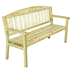 Triple Wooden Garden Bench