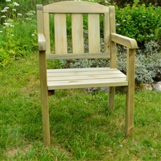 Single Wooden Garden Bench Chair