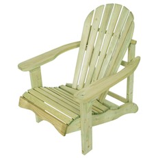 Single Adirondack Relax Wooden Garden Chair