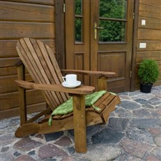 Single Adirondack Relax Wooden Garden Chair