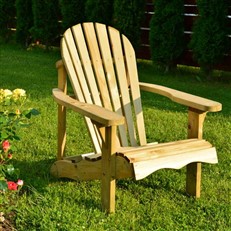 Single Adirondack Relax Wooden Garden Chair