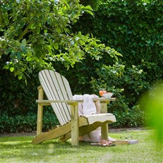 Single Adirondack Relax Wooden Garden Chair