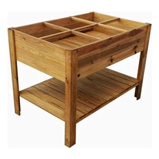 Gardener’s Sectional Raised Planter With Shelf