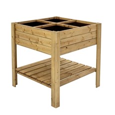 Gardener’s Sectional Raised Planter With Shelf