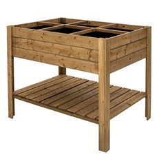 Gardener’s Sectional Raised Planter With Shelf