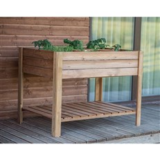 Gardener’s Sectional Raised Planter With Shelf