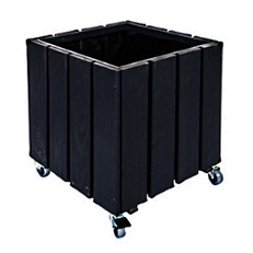 Small Black Valmiera Flower Box With Castors