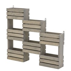 Wooden Wall Mounted Hanging Shelves for Potted Plants