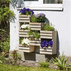 Wooden Wall Mounted Hanging Shelves for Potted Plants