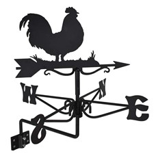 Cockerel Black Mini Weathervane