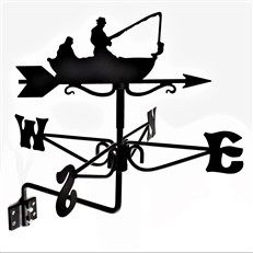 Fisherman Black Mini Weathervane