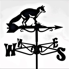 Fox Black Mini Weathervane