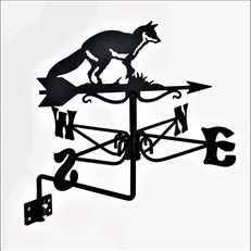 Fox Black Mini Weathervane