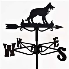 German Shepherd Dog Black Mini Weathervane