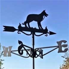 German Shepherd Dog Black Mini Weathervane