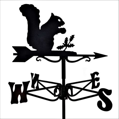 Squirrel Black Mini Weathervane