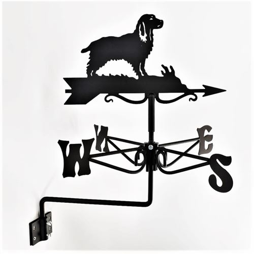 Springer Spaniel Dog Black Mini Weathervane