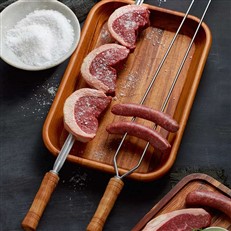 BBQ Skewer with Double Prongs