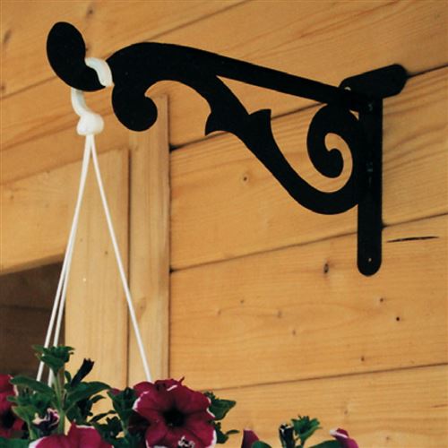 Garden Hanging Basket Bracket with Decorative Scroll