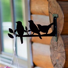 Garden Hanging Basket Bracket Birds in a Tree
