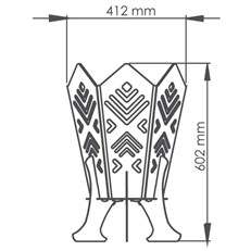 Quality Outdoor Steel Fire Pit with Baltic Fir Design