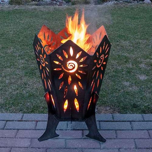 Quality Steel Outdoor Sunrise Fire Pit