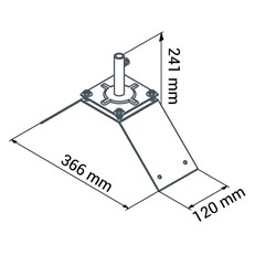Weathervane Mounting Bracket