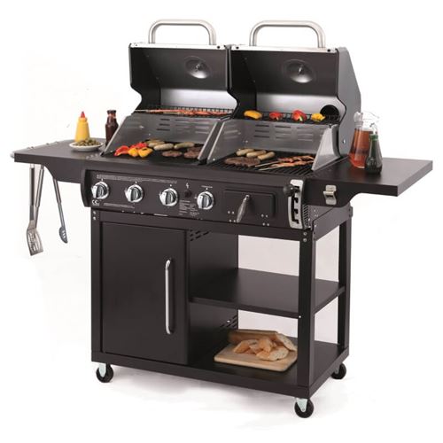 Buffalo Duel Fuel Charcoal and Gas Combo BBQ