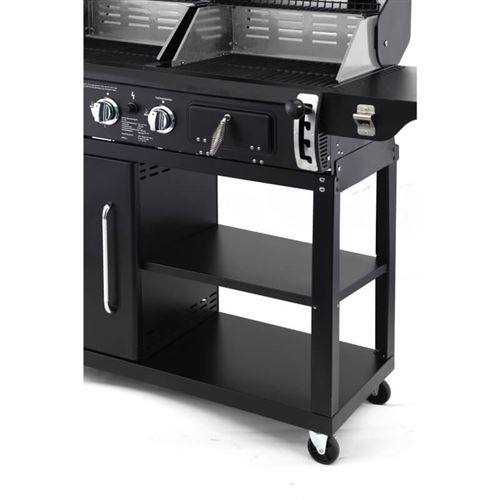 Buffalo Duel Fuel Charcoal and Gas Combo BBQ