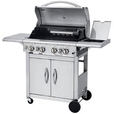 Keansburg Stainless Steel Gas BBQ Grill with Rotisserie