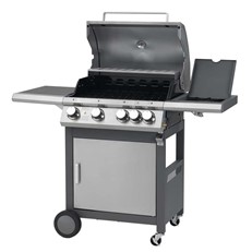 Rockland 4 Burner Gas BBQ Grill with Side Burner