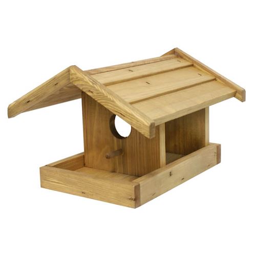 Hanging Bird Table with Bird Box Front