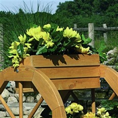 Pine Garden Wheel Planter