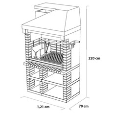 Pan American Plus XL Masonry Barbecue
