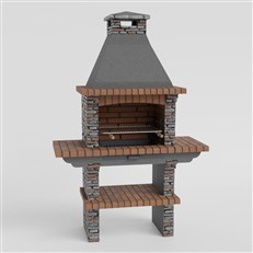 Dark Stone Mediterrani Masonry BBQ