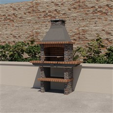 Dark Stone Mediterrani Masonry BBQ