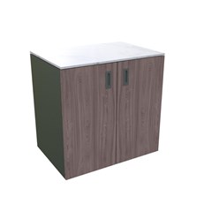 MS Viscom Outdoor Kitchen Module with double door 90cm in Walnut