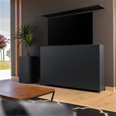 Waterproof Garden TV Enclosure Cabinet in Anthracite