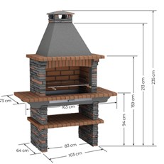 Mediterrani Slate Masonry Barbecue