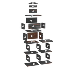 Londres Dark Stone Charcoal BBQ with Side Table and Shelving