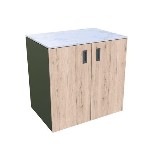 MS Viscom Outdoor Kitchen Module Unit with double door 90cm in OAK