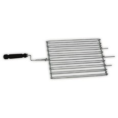 Masonry BBQ Rack with Skewer and Grill Basket