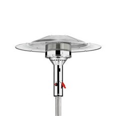 Gas Garden Patio Heater with Light Wood Base
