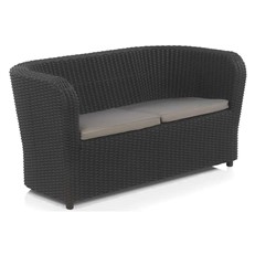 Nova Tête à Tête 3pc Garden Set with 2 Seater Sofa in Anthracite