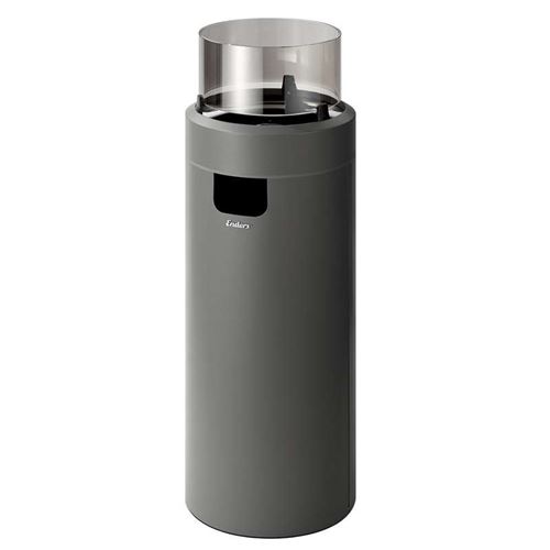 Large Grey Nova Freestanding Outdoor 30mb Gas Heater with LED Mood Lights