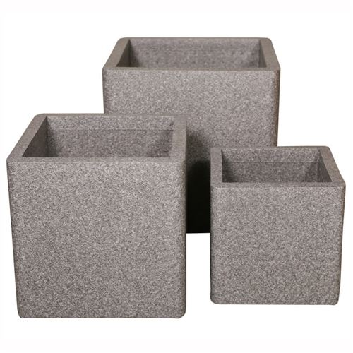 iQbana Set of 3 Graduated Square Planters